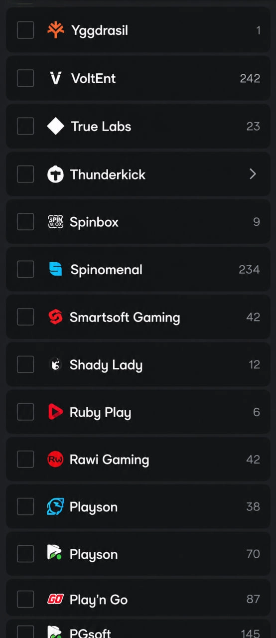 inkybet casino providers